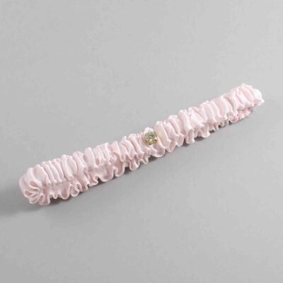 Sideshow Rose Satin Wedding Garter / Solid Pink Wedding Garters / Wedding Garter / Custom Wedding Garter / Bridal Garter / Prom Garter / Linda Joyce Couture / Personalized Garter / Personalized Wedding Garter / Personalized Prom Garter