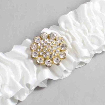 White Satin Wedding Garter / Solid White Wedding Garters / Wedding Garter / Custom Wedding Garter / Bridal Garter / Prom Garter / Linda Joyce Couture / Personalized Garter / Personalized Wedding Garter / Personalized Prom Garter