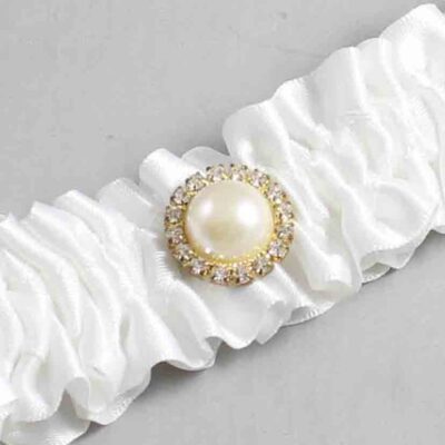 White Satin Wedding Garter / Solid White Wedding Garters / Wedding Garter / Custom Wedding Garter / Bridal Garter / Prom Garter / Linda Joyce Couture / Personalized Garter / Personalized Wedding Garter / Personalized Prom Garter