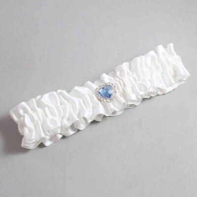 White Satin Wedding Garter / Solid White Wedding Garters / Wedding Garter / Custom Wedding Garter / Bridal Garter / Prom Garter / Linda Joyce Couture / Personalized Garter / Personalized Wedding Garter / Personalized Prom Garter