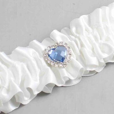White Satin Wedding Garter / Solid White Wedding Garters / Wedding Garter / Custom Wedding Garter / Bridal Garter / Prom Garter / Linda Joyce Couture / Personalized Garter / Personalized Wedding Garter / Personalized Prom Garter