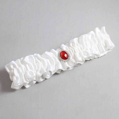 White Satin Wedding Garter / Solid White Wedding Garters / Wedding Garter / Custom Wedding Garter / Bridal Garter / Prom Garter / Linda Joyce Couture / Personalized Garter / Personalized Wedding Garter / Personalized Prom Garter