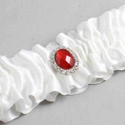 White Satin Wedding Garter / Solid White Wedding Garters / Wedding Garter / Custom Wedding Garter / Bridal Garter / Prom Garter / Linda Joyce Couture / Personalized Garter / Personalized Wedding Garter / Personalized Prom Garter