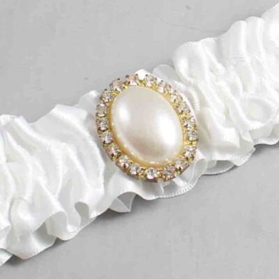 White Satin Wedding Garter / Solid White Wedding Garters / Wedding Garter / Custom Wedding Garter / Bridal Garter / Prom Garter / Linda Joyce Couture / Personalized Garter / Personalized Wedding Garter / Personalized Prom Garter