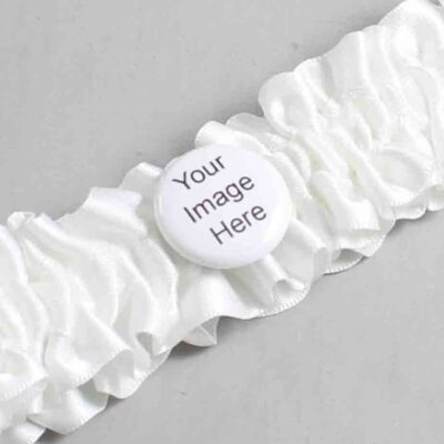 White Satin Wedding Garter / Solid White Wedding Garters / Wedding Garter / Custom Wedding Garter / Bridal Garter / Prom Garter / Linda Joyce Couture / Personalized Garter / Personalized Wedding Garter / Personalized Prom Garter