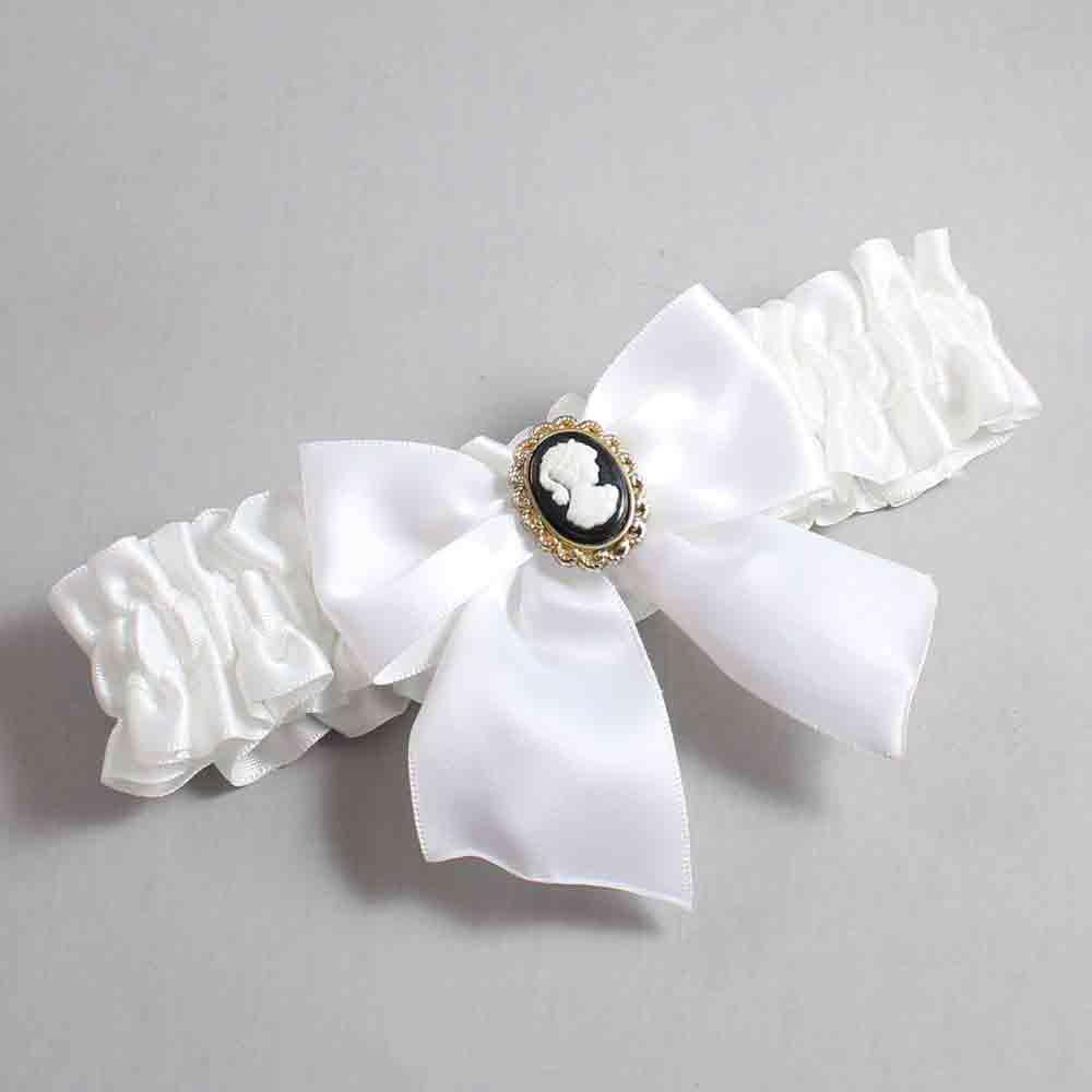 White Satin Wedding Garter / Solid White Wedding Garters / Wedding Garter / Custom Wedding Garter / Bridal Garter / Prom Garter / Linda Joyce Couture / Personalized Garter / Personalized Wedding Garter / Personalized Prom Garter