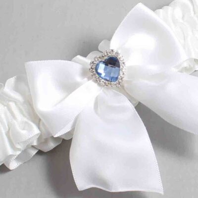 White Satin Wedding Garter / Solid White Wedding Garters / Wedding Garter / Custom Wedding Garter / Bridal Garter / Prom Garter / Linda Joyce Couture / Personalized Garter / Personalized Wedding Garter / Personalized Prom Garter