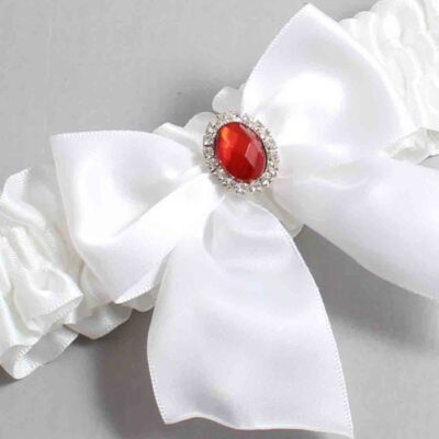 White Satin Wedding Garter / Solid White Wedding Garters / Wedding Garter / Custom Wedding Garter / Bridal Garter / Prom Garter / Linda Joyce Couture / Personalized Garter / Personalized Wedding Garter / Personalized Prom Garter