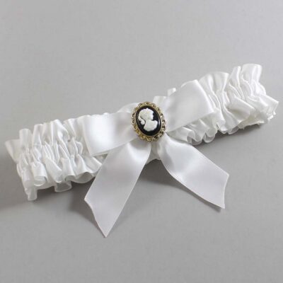 White Satin Wedding Garter / White Wedding Garters / Wedding Garter / Custom Wedding Garter / Bridal Garter / Prom Garter / Linda Joyce Couture / Personalized Garter / Personalized Wedding Garter / Personalized Prom Garter