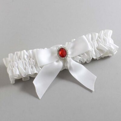 White Satin Wedding Garter / White Wedding Garters / Wedding Garter / Custom Wedding Garter / Bridal Garter / Prom Garter / Linda Joyce Couture / Personalized Garter / Personalized Wedding Garter / Personalized Prom Garter