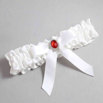 White Satin Wedding Garter / White Wedding Garters / Wedding Garter / Custom Wedding Garter / Bridal Garter / Prom Garter / Linda Joyce Couture / Personalized Garter / Personalized Wedding Garter / Personalized Prom Garter