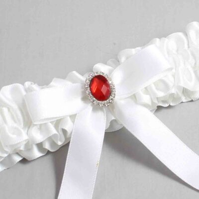 White Satin Wedding Garter / White Wedding Garters / Wedding Garter / Custom Wedding Garter / Bridal Garter / Prom Garter / Linda Joyce Couture / Personalized Garter / Personalized Wedding Garter / Personalized Prom Garter
