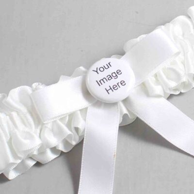 White Satin Wedding Garter / White Wedding Garters / Wedding Garter / Custom Wedding Garter / Bridal Garter / Prom Garter / Linda Joyce Couture / Personalized Garter / Personalized Wedding Garter / Personalized Prom Garter