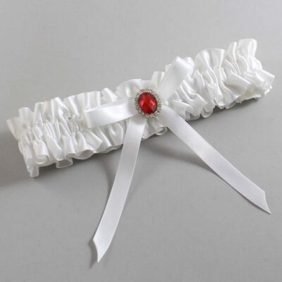 White Satin Wedding Garter / White Wedding Garters / Wedding Garter / Custom Wedding Garter / Bridal Garter / Prom Garter / Linda Joyce Couture / Personalized Garter / Personalized Wedding Garter / Personalized Prom Garter