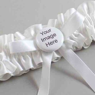 White Satin Wedding Garter / White Wedding Garters / Wedding Garter / Custom Wedding Garter / Bridal Garter / Prom Garter / Linda Joyce Couture / Personalized Garter / Personalized Wedding Garter / Personalized Prom Garter