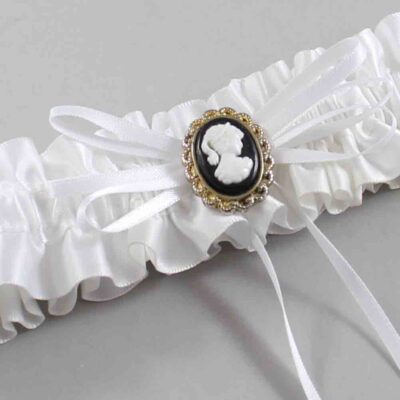 White Satin Wedding Garter / White Wedding Garters / Wedding Garter / Custom Wedding Garter / Bridal Garter / Prom Garter / Linda Joyce Couture / Personalized Garter / Personalized Wedding Garter / Personalized Prom Garter