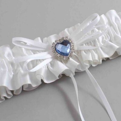 White Satin Wedding Garter / White Wedding Garters / Wedding Garter / Custom Wedding Garter / Bridal Garter / Prom Garter / Linda Joyce Couture / Personalized Garter / Personalized Wedding Garter / Personalized Prom Garter
