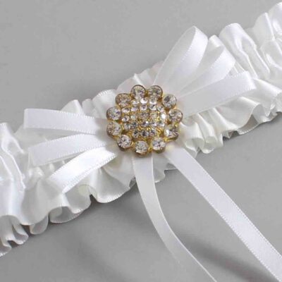 White Satin Wedding Garter / White Wedding Garters / Wedding Garter / Custom Wedding Garter / Bridal Garter / Prom Garter / Linda Joyce Couture / Personalized Garter / Personalized Wedding Garter / Personalized Prom Garter
