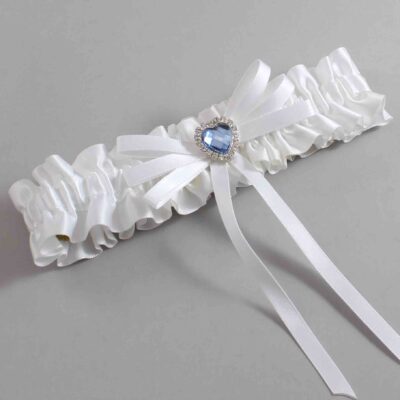 White Satin Wedding Garter / White Wedding Garters / Wedding Garter / Custom Wedding Garter / Bridal Garter / Prom Garter / Linda Joyce Couture / Personalized Garter / Personalized Wedding Garter / Personalized Prom Garter