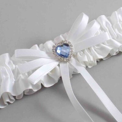 White Satin Wedding Garter / White Wedding Garters / Wedding Garter / Custom Wedding Garter / Bridal Garter / Prom Garter / Linda Joyce Couture / Personalized Garter / Personalized Wedding Garter / Personalized Prom Garter