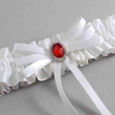 White Satin Wedding Garter / White Wedding Garters / Wedding Garter / Custom Wedding Garter / Bridal Garter / Prom Garter / Linda Joyce Couture / Personalized Garter / Personalized Wedding Garter / Personalized Prom Garter