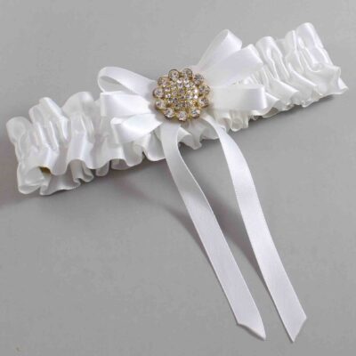 White Satin Wedding Garter / White Wedding Garters / Wedding Garter / Custom Wedding Garter / Bridal Garter / Prom Garter / Linda Joyce Couture / Personalized Garter / Personalized Wedding Garter / Personalized Prom Garter