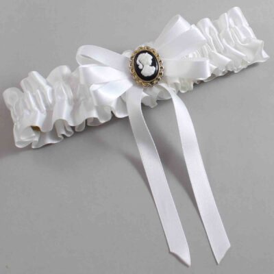 White Satin Wedding Garter / White Wedding Garters / Wedding Garter / Custom Wedding Garter / Bridal Garter / Prom Garter / Linda Joyce Couture / Personalized Garter / Personalized Wedding Garter / Personalized Prom Garter