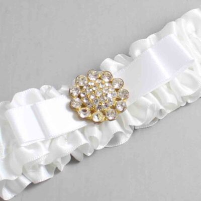 White Satin Wedding Garter / White Wedding Garters / Wedding Garter / Custom Wedding Garter / Bridal Garter / Prom Garter / Linda Joyce Couture / Personalized Garter / Personalized Wedding Garter / Personalized Prom Garter