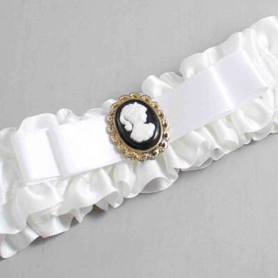 White Satin Wedding Garter / White Wedding Garters / Wedding Garter / Custom Wedding Garter / Bridal Garter / Prom Garter / Linda Joyce Couture / Personalized Garter / Personalized Wedding Garter / Personalized Prom Garter