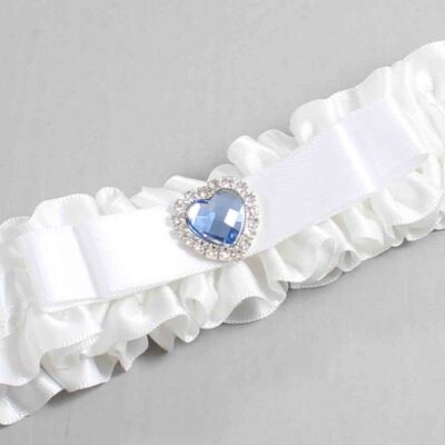 White Satin Wedding Garter / White Wedding Garters / Wedding Garter / Custom Wedding Garter / Bridal Garter / Prom Garter / Linda Joyce Couture / Personalized Garter / Personalized Wedding Garter / Personalized Prom Garter
