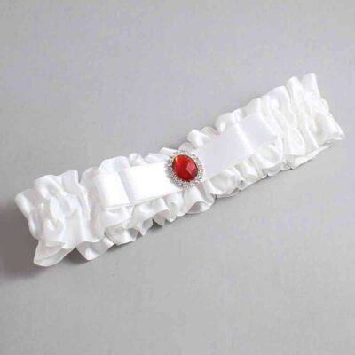 White Satin Wedding Garter / White Wedding Garters / Wedding Garter / Custom Wedding Garter / Bridal Garter / Prom Garter / Linda Joyce Couture / Personalized Garter / Personalized Wedding Garter / Personalized Prom Garter