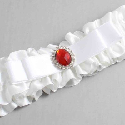White Satin Wedding Garter / White Wedding Garters / Wedding Garter / Custom Wedding Garter / Bridal Garter / Prom Garter / Linda Joyce Couture / Personalized Garter / Personalized Wedding Garter / Personalized Prom Garter