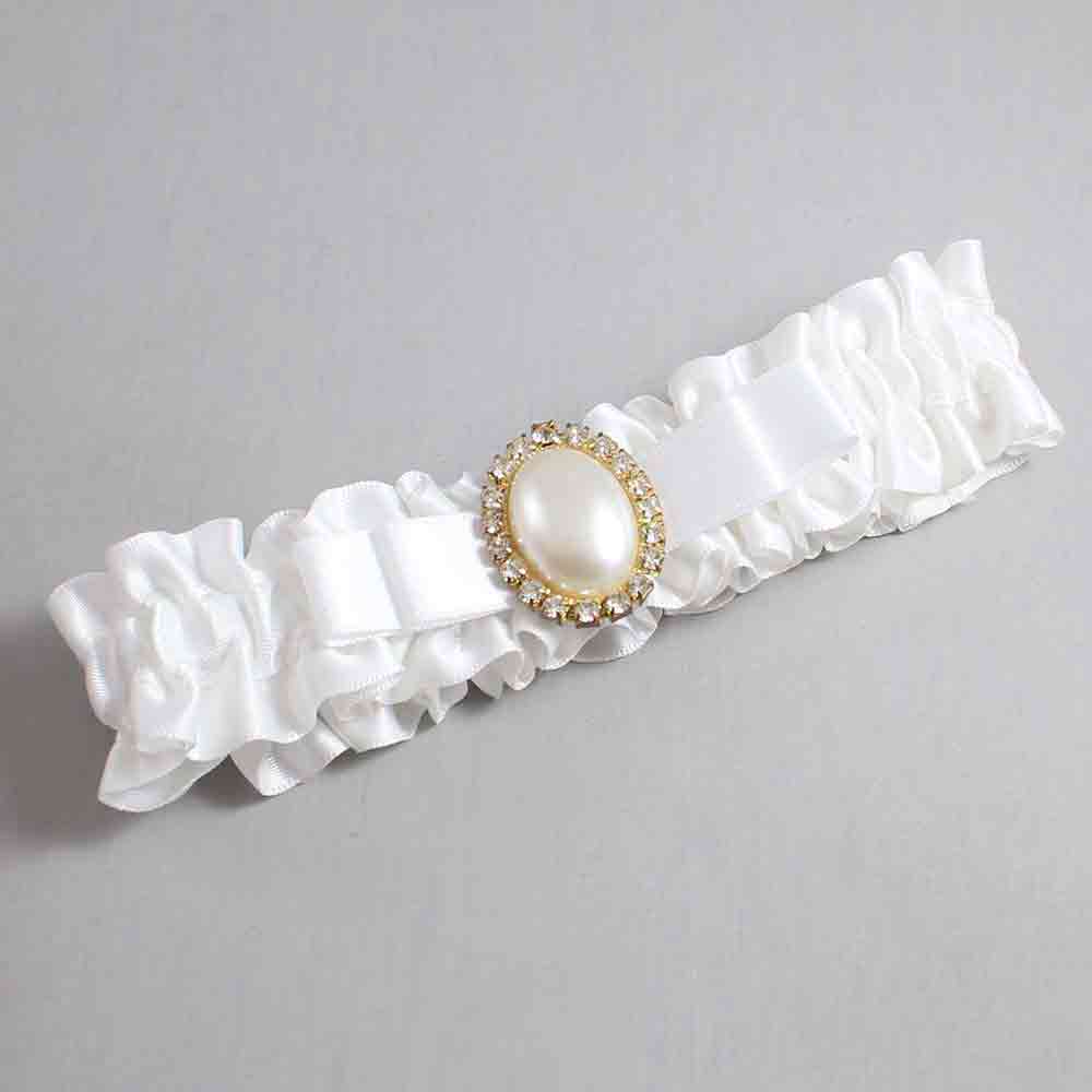 White Satin Wedding Garter / White Wedding Garters / Wedding Garter / Custom Wedding Garter / Bridal Garter / Prom Garter / Linda Joyce Couture / Personalized Garter / Personalized Wedding Garter / Personalized Prom Garter
