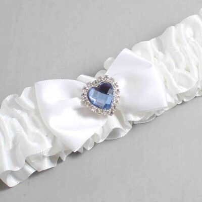White Satin Wedding Garter / White Wedding Garters / Wedding Garter / Custom Wedding Garter / Bridal Garter / Prom Garter / Linda Joyce Couture / Personalized Garter / Personalized Wedding Garter / Personalized Prom Garter