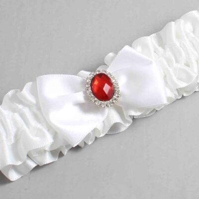 White Satin Wedding Garter / White Wedding Garters / Wedding Garter / Custom Wedding Garter / Bridal Garter / Prom Garter / Linda Joyce Couture / Personalized Garter / Personalized Wedding Garter / Personalized Prom Garter