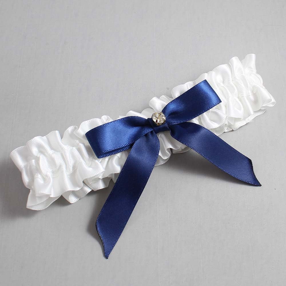 White and Navy Blue Satin Wedding Garter / White Wedding Garters / Wedding Garter / Custom Wedding Garter / Bridal Garter / Prom Garter / Linda Joyce Couture / Personalized Garter / Personalized Wedding Garter / Personalized Prom Garter White and Navy Blue Satin Wedding Garter / White Wedding Garters / Wedding Garter / Custom Wedding Garter / Bridal Garter / Prom Garter / Linda Joyce Couture / Personalized Garter / Personalized Wedding Garter / Personalized Prom Garter