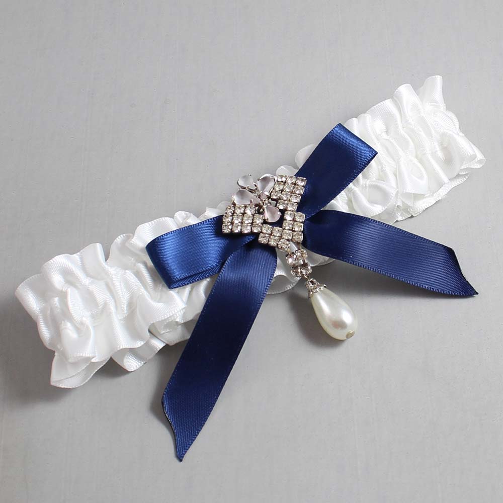 White and Navy Blue Satin Wedding Garter / White Wedding Garters / Wedding Garter / Custom Wedding Garter / Bridal Garter / Prom Garter / Linda Joyce Couture / Personalized Garter / Personalized Wedding Garter / Personalized Prom Garter White and Navy Blue Satin Wedding Garter / White Wedding Garters / Wedding Garter / Custom Wedding Garter / Bridal Garter / Prom Garter / Linda Joyce Couture / Personalized Garter / Personalized Wedding Garter / Personalized Prom Garter