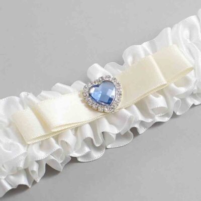 White and Ivory Satin Wedding Garter / White Wedding Garters / Wedding Garter / Custom Wedding Garter / Bridal Garter / Prom Garter / Linda Joyce Couture / Personalized Garter / Personalized Wedding Garter / Personalized Prom Garter