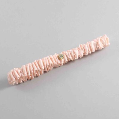 Nude Satin Wedding Garter / Solid Orange Wedding Garters / Wedding Garter / Custom Wedding Garter / Bridal Garter / Prom Garter / Linda Joyce Couture / Personalized Garter / Personalized Wedding Garter / Personalized Prom Garter