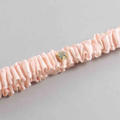 Nude Satin Wedding Garter / Solid Orange Wedding Garters / Wedding Garter / Custom Wedding Garter / Bridal Garter / Prom Garter / Linda Joyce Couture / Personalized Garter / Personalized Wedding Garter / Personalized Prom Garter
