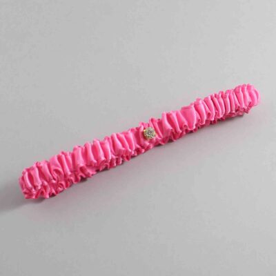 Persian Pink Satin Wedding Garter / Solid Pink Wedding Garters / Wedding Garter / Custom Wedding Garter / Bridal Garter / Prom Garter / Linda Joyce Couture / Personalized Garter / Personalized Wedding Garter / Personalized Prom Garter