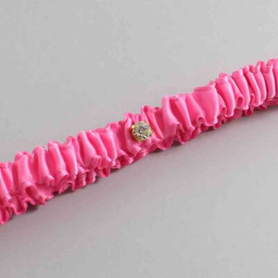 Persian Pink Satin Wedding Garter / Solid Pink Wedding Garters / Wedding Garter / Custom Wedding Garter / Bridal Garter / Prom Garter / Linda Joyce Couture / Personalized Garter / Personalized Wedding Garter / Personalized Prom Garter