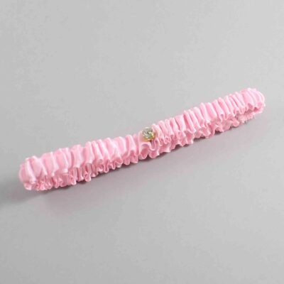Light Pink Satin Wedding Garter / Solid Pink Wedding Garters / Wedding Garter / Custom Wedding Garter / Bridal Garter / Prom Garter / Linda Joyce Couture / Personalized Garter / Personalized Wedding Garter / Personalized Prom Garter