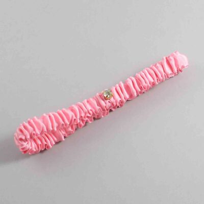 Peony Pink Satin Wedding Garter / Solid Pink Wedding Garters / Wedding Garter / Custom Wedding Garter / Bridal Garter / Prom Garter / Linda Joyce Couture / Personalized Garter / Personalized Wedding Garter / Personalized Prom Garter