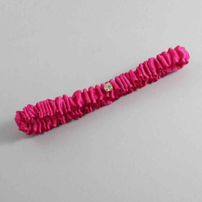 Azalea Satin Wedding Garter / Solid Pink Wedding Garters / Wedding Garter / Custom Wedding Garter / Bridal Garter / Prom Garter / Linda Joyce Couture / Personalized Garter / Personalized Wedding Garter / Personalized Prom Garter