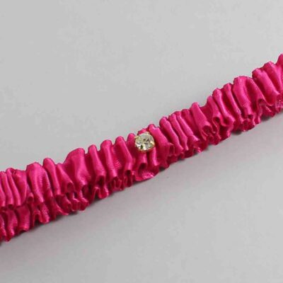 Azalea Satin Wedding Garter / Solid Pink Wedding Garters / Wedding Garter / Custom Wedding Garter / Bridal Garter / Prom Garter / Linda Joyce Couture / Personalized Garter / Personalized Wedding Garter / Personalized Prom Garter