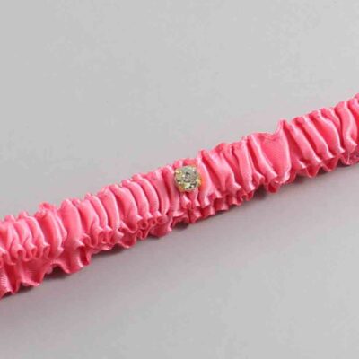 Coral Rose Satin Wedding Garter / Solid Pink Wedding Garters / Wedding Garter / Custom Wedding Garter / Bridal Garter / Prom Garter / Linda Joyce Couture / Personalized Garter / Personalized Wedding Garter / Personalized Prom Garter