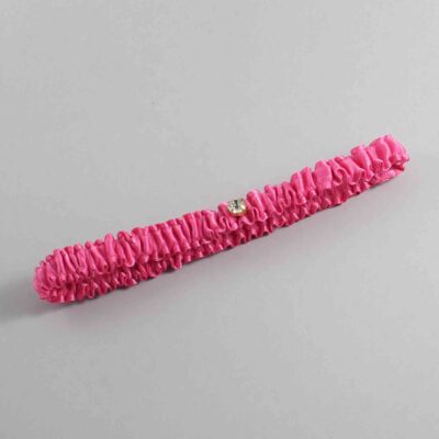 Fuchsia Satin Wedding Garter / Solid Pink Wedding Garters / Wedding Garter / Custom Wedding Garter / Bridal Garter / Prom Garter / Linda Joyce Couture / Personalized Garter / Personalized Wedding Garter / Personalized Prom Garter