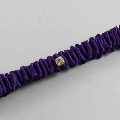 Plum Satin Wedding Garter / Solid Purple Wedding Garters / Wedding Garter / Custom Wedding Garter / Bridal Garter / Prom Garter / Linda Joyce Couture / Personalized Garter / Personalized Wedding Garter / Personalized Prom Garter