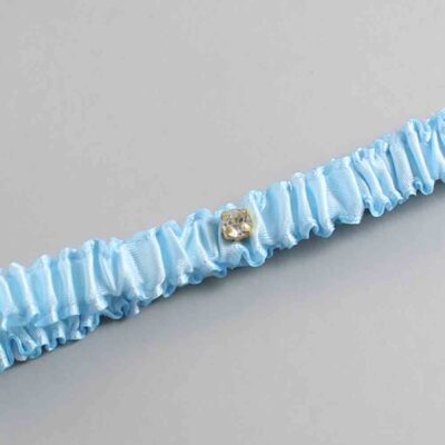 Alice Blue Satin Wedding Garter / Solid Blue Wedding Garters / Wedding Garter / Custom Wedding Garter / Bridal Garter / Prom Garter / Linda Joyce Couture / Personalized Garter / Personalized Wedding Garter / Personalized Prom Garter